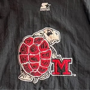 ヴィンテージ STARTER Maryland Terrapins Jacket Vintage 80s Starter NCAA University Of Maryland Terrapins